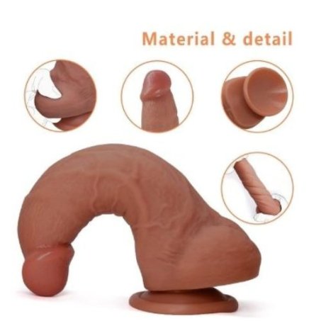 7 Inch Ultra Soft Thick Anal Dildo in Pakistan