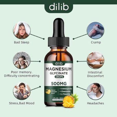 Dilib Magnesium Glycinate Drops – 500mg Liquid in Pakistan