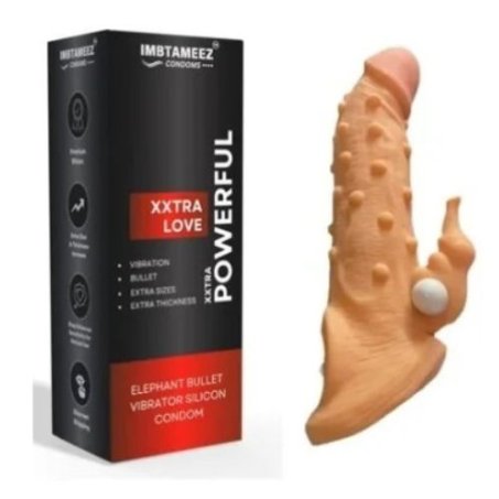 Extra Powerful Dragon Elephant Bullet Silicone Condom in Pakistan