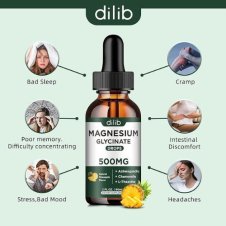 Dilib Magnesium Glycinate Drops – 500mg Liquid in Pakistan