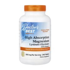 Doctor's Best, High Absorption Magnesium Lysinate Glycinate, Chelated, 200 mg, 240 Tablets in Pakistan