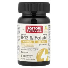 Jarrow Formulas, Vegan Methyl B-12 & Methyl Folate, Lemon, 100 Chewable Tablets in Pakistan